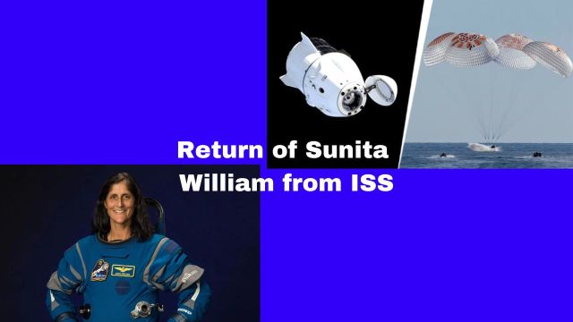 Return of Sunita William from ISS