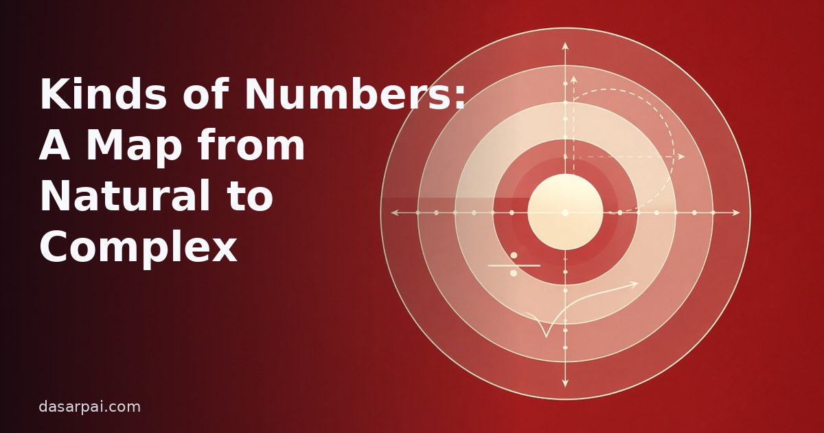 Kinds of Numbers: A Map from Natural to Complex