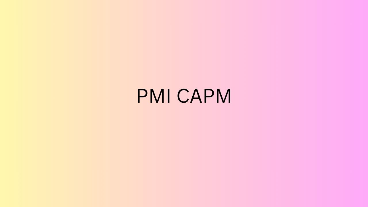 PMI CAPM